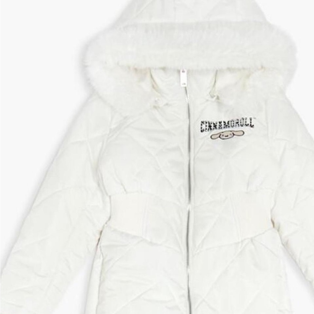White Cinnamon roll snowsuit